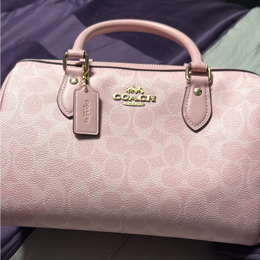 Coach Light Pink Leather Satchel